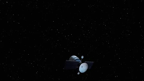 4K satellite moving in space. Stock Footage 168792547