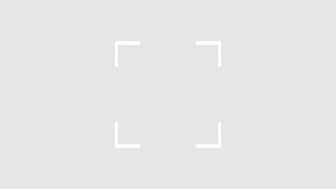 4K Scan Frame Overlay Loop with Four White Corner Brackets Alpha Stock-Footage 332586310