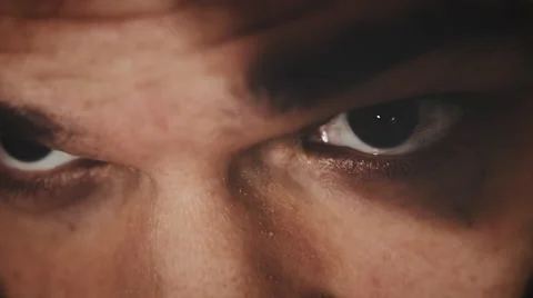 4K - Scared eyes in close up Stock Footage 61250531