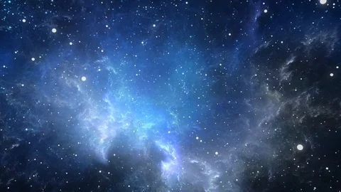 4K Scene for the outer space and travel through it between the stars. Video stock 109865666