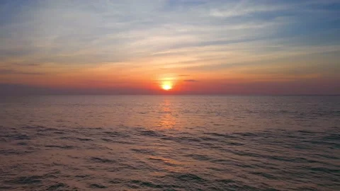 4k Scene of sunset tropical beach sea. New normal after covid-19. Phuket Thailan Stockbeeldmateriaal 144749309