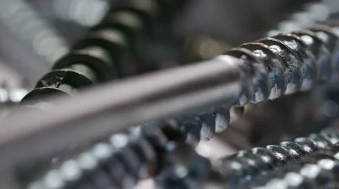 4K - Screws closeup Video stock 42786462