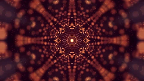 4k seamless 3d abstract animation with glow particles. Composition with Video stock 93583954