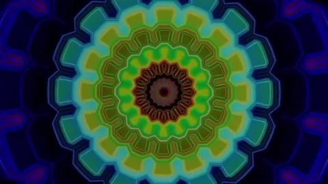 4K seamless 3D mandala animation Stock Footage 327241638