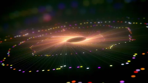 4k  Seamless Abstract 3d Particle  Looping Stockbeeldmateriaal 318360187