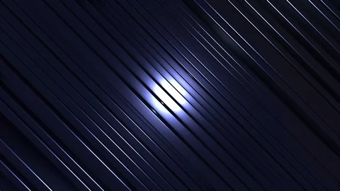 4K Seamless Abstract Bouncing Blue Metallic Bar with Spotlight Stock-Footage 124796215