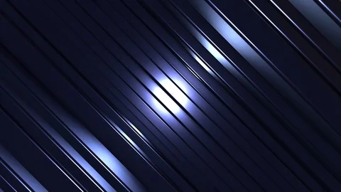 4K Seamless Abstract Bouncing Blue Metallic Bar with Edge Highlight Stock-Footage 124796934