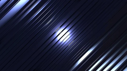 4K Seamless Abstract Bouncing Blue Metallic Bar with Edge Highlight Stock Footage 124797483