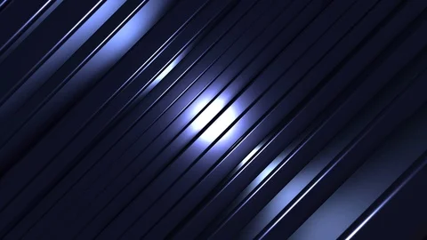 4K Seamless Abstract Bouncing Blue Metallic Bar with Edge Highlight Stock-Footage 124797915