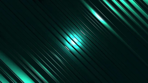 4K Seamless Abstract Bouncing Cyan Metallic Bar with Edge Highlight Stock-Footage 124796486