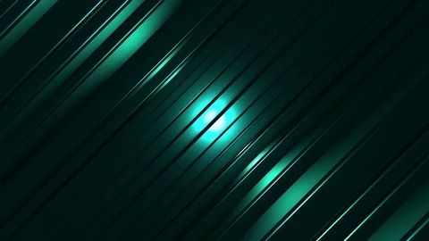 4K Seamless Abstract Bouncing Cyan Metallic Bar with Edge Highlight Stock-Footage 124797297