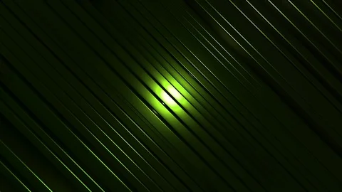 4K Seamless Abstract Bouncing Lime Metallic Bar with Spotlight Stock-Footage 124796173