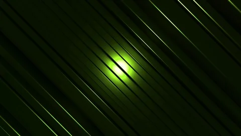 4K Seamless Abstract Bouncing Lime Metallic Bar with Spotlight Stock Footage 124796196