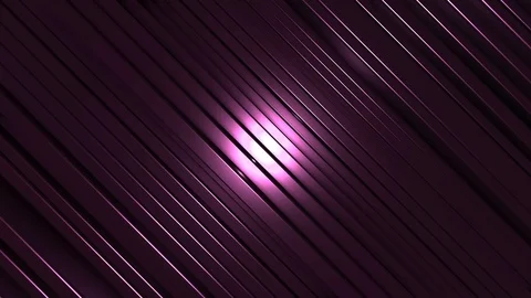 4K Seamless Abstract Bouncing Pink Metallic Bar with Spotlight Stock-Footage 124796324