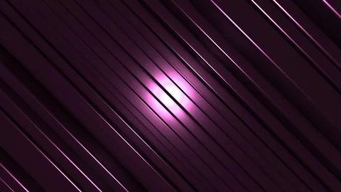 4K Seamless Abstract Bouncing Pink Metallic Bar with Spotlight Stock-Footage 124796450