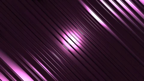 4K Seamless Abstract Bouncing Pink Metallic Bar with Edge Highlight Stock-Footage 124796982