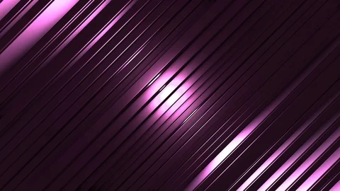 4K Seamless Abstract Bouncing Pink Metallic Bar with Edge Highlight Video stock 124801890