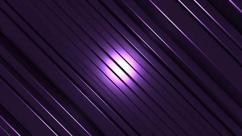 4K Seamless Abstract Bouncing Purple Metallic Bar with Spotlight Stock-Footage 124796043