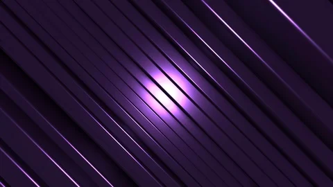 4K Seamless Abstract Bouncing Purple Metallic Bar with Spotlight Stock-Footage 124796256