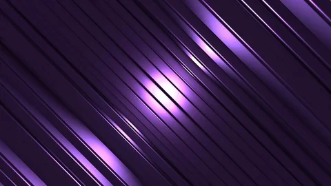 4K Seamless Abstract Bouncing Purple Metallic Bar with Edge Highlight Video stock 124796581