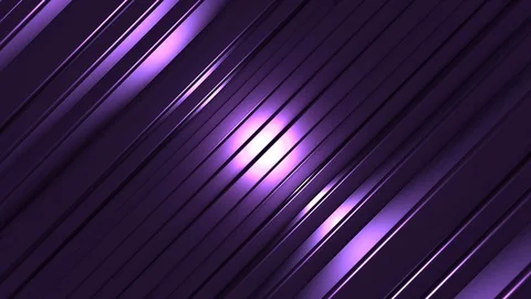 4K Seamless Abstract Bouncing Purple Metallic Bar with Edge Highlight Stock-Footage 124797438