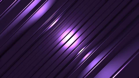 4K Seamless Abstract Bouncing Purple Metallic Bar with Edge Highlight Stock-Footage 124797509