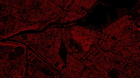 4K Seamless Cinematic Loop of LiDAR Slope Visualization - Geneva Switzerland 스톡 동영상 306317564