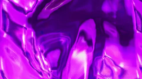 4K Seamless elegant animation of a pink metal sheet. Hypnotic minimal wavy foil Vidéo 138512947