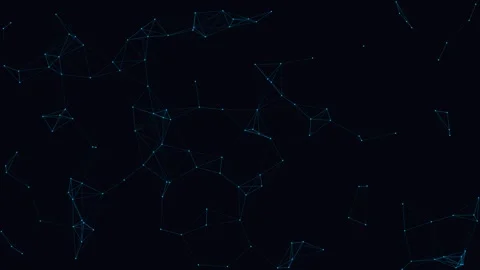 4k Seamless Loop Abstract Blue Plexus Moving Background Technology Concept 스톡 동영상 335191546