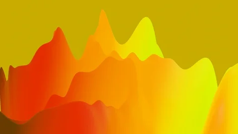 4k seamless loop with abstract fluid red yellow gradients, inner glow wavy Stock Footage 121453308