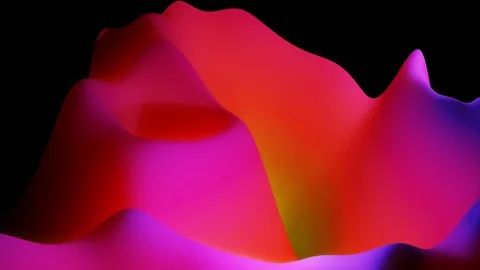 4k seamless loop with abstract fluid red blue gradients, inner glow wavy surface Stock Footage 121453715