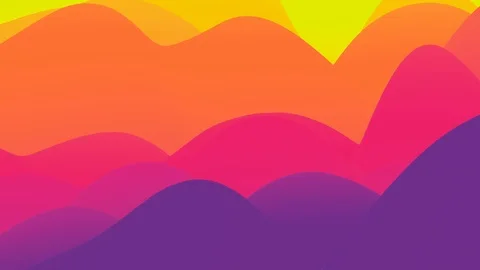 4k seamless loop, abstract fluid red yellow gradients, inner glow wavy surface Stock Footage 122975605