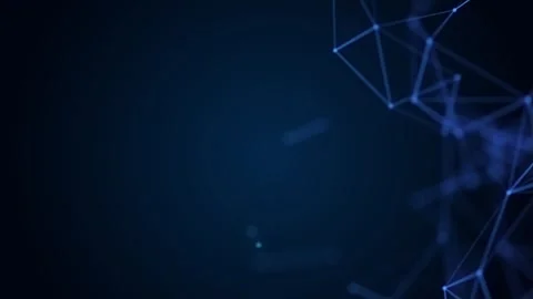 4K seamless loop animation of abstract plexus network with moving lines. Stock Footage 313836882