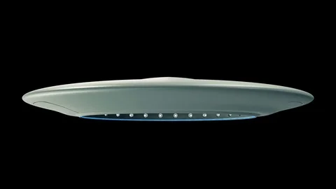 4K Seamless Loop Animation of UFO Space Ship with Alpha Matte Vidéo 73344411