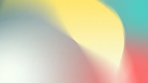 4K seamless loop background featuring smooth gradients of yellow, blue, and red, Stock Footage 300840186