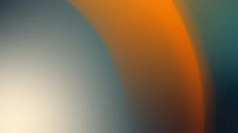 4K seamless loop background with soft orange and teal gradient curves. Stock Footage 300840322