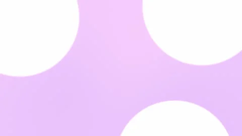 4K seamless loop background with soft purple and white circular shapes creating Vidéo 309855828