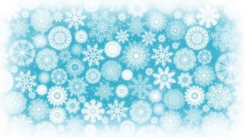 4k Seamless Loop Of Christmas Snowflakes Background Video stock 96703739