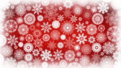 4k Seamless Loop Of Christmas Snowflakes Background Stock Footage 96705064