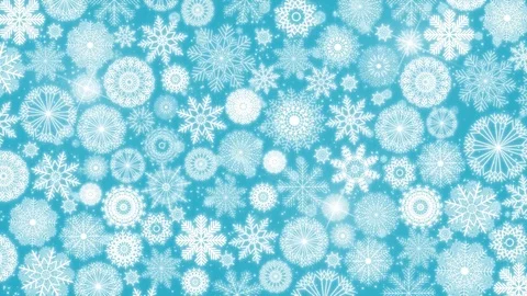 4k Seamless Loop Of Christmas Snowflakes Background Stock Footage 96740925