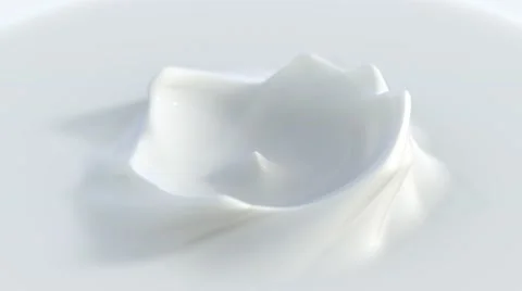 4k seamless loop of cosmetic cream turning in slow motion Stock Footage 68494736