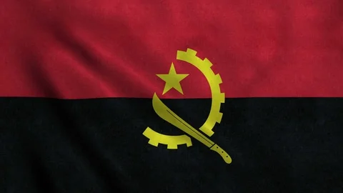 4K Seamless Loopable Flag of Angola Video stock 80853889