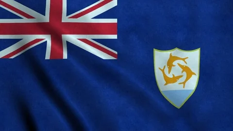 4K Seamless Loopable Flag of Anguilla Video stock 80853890