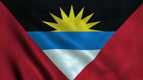 4K Seamless Loopable Flag of Antigua and Barbuda Video stock 80853882