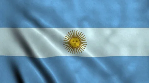 4K Seamless Loopable Flag of Argentina Stock Footage 80857913