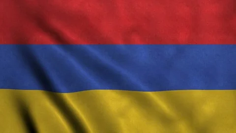 4K Seamless Loopable Flag of Armenia Stock Footage 80857935