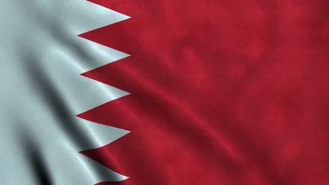 4K Seamless Loopable Flag of Bahrain Stock Footage 80857917