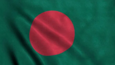 4K Seamless Loopable Flag of Bangladesh Stock Footage 80867289