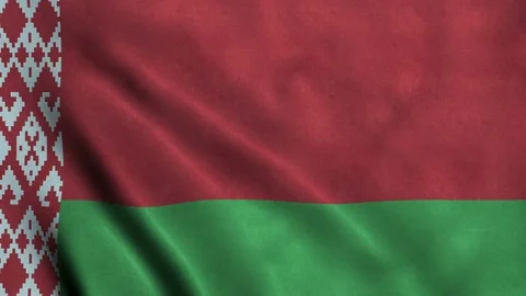 4K Seamless Loopable Flag of Belarus Stock Footage 80903820