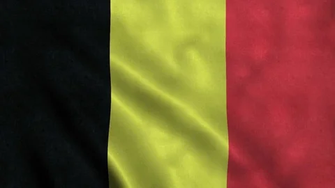 4K Seamless Loopable Flag of Belgium Stock Footage 80903815